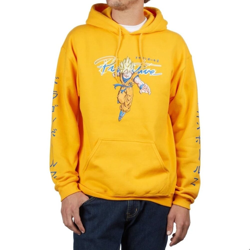 Primitive x Dragon Ball Z Brand New Super Saiyan Goku Gold Hoodie Small Gift